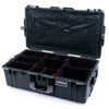 Pelican 1615 Air Case, Charcoal with Silver Handles & Push-Button Latches TrekPak Divider System with Combo-Pouch Lid Organizer ColorCase 016150-0320-520-180