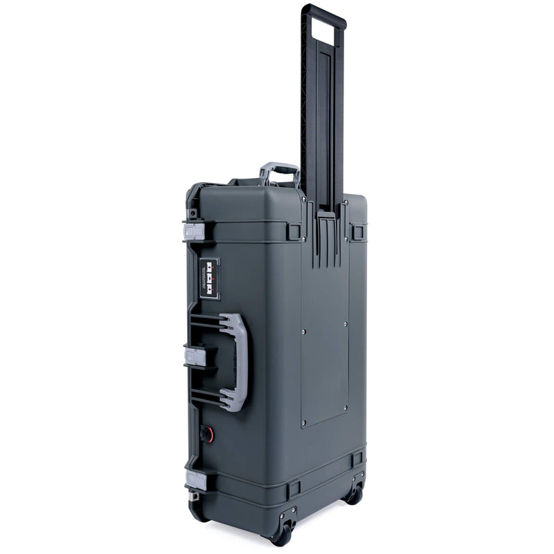 Pelican 1615 Air Case, Charcoal with Silver Handles & Push-Button Latches ColorCase 