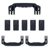 Pelican 1615 Air Replacement Handles & Latches, Black, Push-Button (Set of 3 Handles, 5 Latches) ColorCase