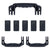 Pelican 1615 Air Replacement Handles & Latches, Black, Push-Button (Set of 3 Handles, 5 Latches) ColorCase 