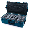 Pelican 1615 Air Case, Indigo with Black Handles & Push-Button Latches Gray Padded Microfiber Dividers with Combo-Pouch Lid Organizer ColorCase 016150-0370-500-110