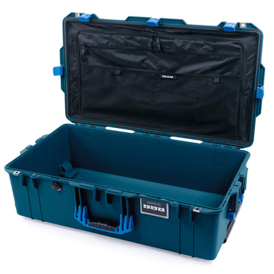 Pelican 1615 Air Case, Indigo with Blue Handles & Latches Combo-Pouch Lid Organizer Only ColorCase 016150-0300-500-120