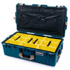 Pelican 1615 Air Case, Indigo with Desert Tan Handles & Latches Yellow Padded Microfiber Dividers with Combo-Pouch Lid Organizer ColorCase 016150-0310-500-310