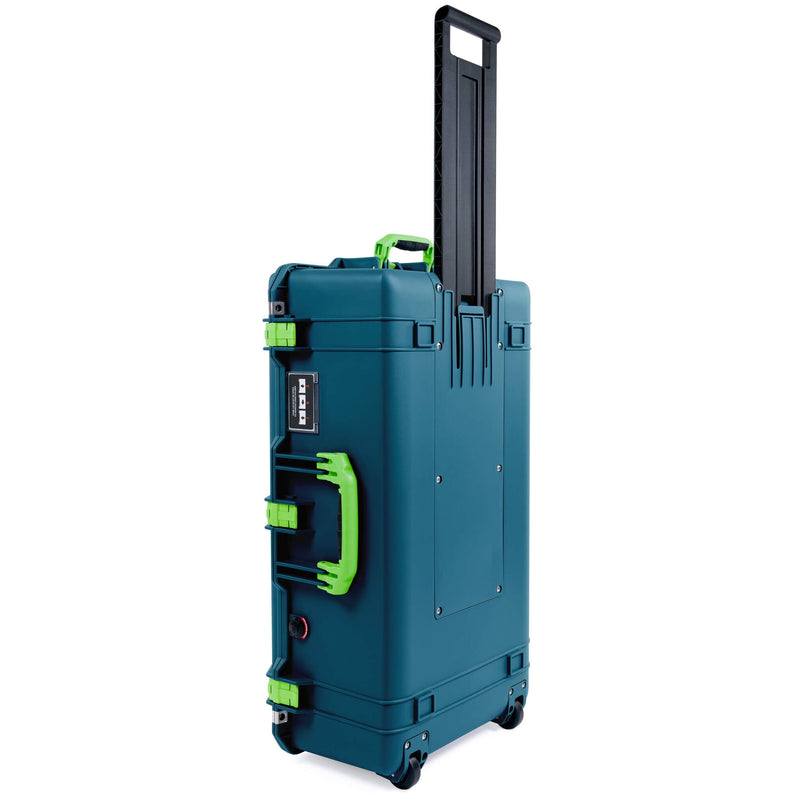 Pelican 1615 Air Case, Indigo with Lime Green Handles & Latches ColorCase 