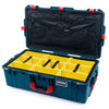 Pelican 1615 Air Case, Indigo with Red Handles & Latches Yellow Padded Microfiber Dividers with Combo-Pouch Lid Organizer ColorCase 016150-0310-500-320