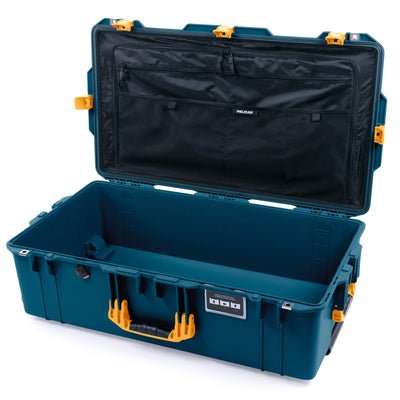 Pelican 1615 Air Case, Indigo with Yellow Handles & Push-Button Latches Combo-Pouch Lid Organizer Only ColorCase 016150-0300-500-240