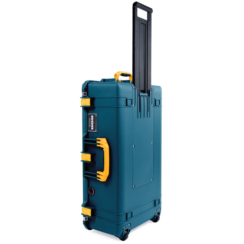 Pelican 1615 Air Case, Indigo with Yellow Handles & Push-Button Latches ColorCase 