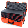 Pelican 1615 Air Case, Orange with Black Handles & Latches Custom Tool Kit (6 Foam Inserts with Convolute Lid Foam) ColorCase 016150-0060-150-110