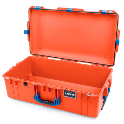 Pelican 1615 Air Case, Orange with Blue Handles & Latches None (Case Only) ColorCase 016150-0000-150-120