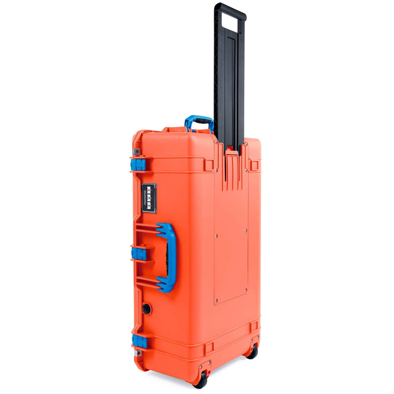 Pelican 1615 Air Case, Orange with Blue Handles & Latches ColorCase 
