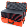 Pelican 1615 Air Case, Orange with OD Green Handles & Latches Custom Tool Kit (6 Foam Inserts with Convoluted Lid Foam) ColorCase 016150-0060-150-130
