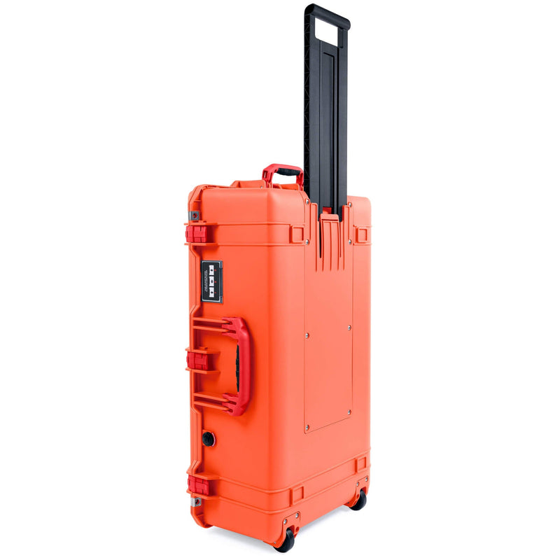 Pelican 1615 Air Case, Orange with Red Handles & Latches ColorCase 