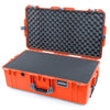 Pelican 1615 Air Case, Orange with Silver Handles & Latches Pick & Pluck Foam with Convoluted Lid Foam ColorCase 016150-0001-150-180