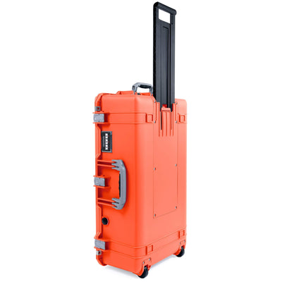 Pelican 1615 Air Case, Orange with Silver Handles & Latches ColorCase