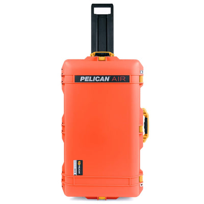 Pelican 1615 Air Case, Orange with Yellow Handles & Latches ColorCase