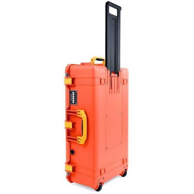 Pelican 1615 Air Case, Orange with Yellow Handles & Latches ColorCase