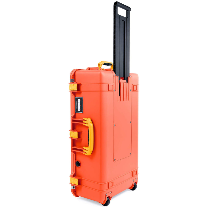 Pelican 1615 Air Case, Orange with Yellow Handles & Latches ColorCase 