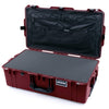 Pelican 1615 Air Case, Oxblood with Black Handles & Push-Button Latches Pick & Pluck Foam with Combo-Pouch Lid Organizer ColorCase 016150-0301-510-110