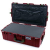 Pelican 1615 Air Case, Oxblood with OD Green Handles & Latches Pick & Pluck Foam with Combo-Pouch Lid Organizer ColorCase 016150-0301-510-130