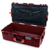 Pelican 1615 Air Case, Oxblood with Orange Handles & Push-Button Latches Combo-Pouch Lid Organizer Only ColorCase 016150-0300-510-150