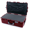 Pelican 1615 Air Case, Oxblood with Silver Handles & Push-Button Latches Pick & Pluck Foam with Combo-Pouch Lid Organizer ColorCase 016150-0301-510-180