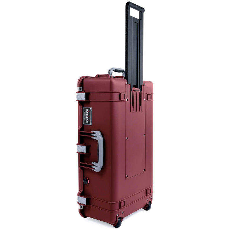 Pelican 1615 Air Case, Oxblood with Silver Handles & Push-Button Latches ColorCase 