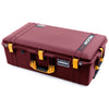 Pelican 1615 Air Case, Oxblood with Yellow Handles & Push-Button Latches ColorCase