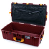 Pelican 1615 Air Case, Oxblood with Yellow Handles & Push-Button Latches Combo-Pouch Lid Organizer Only ColorCase 016150-0300-510-240