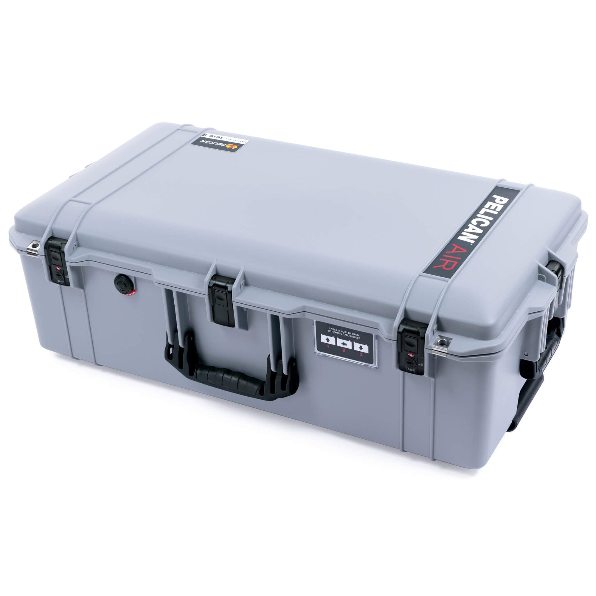 Pelican 1615 Air Case, Silver, TSA Locking Latches ColorCase 