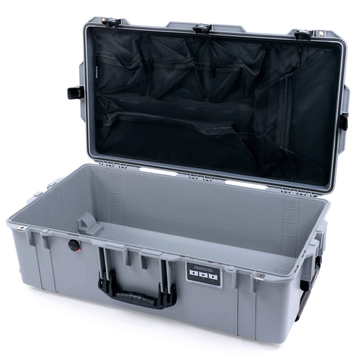 Black Pelican 1615 Air Case With Magenta Handles
