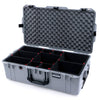 Pelican 1615 Air Case, Silver with Black Handles & Latches TrekPak Divider System with Convoluted Lid Foam ColorCase 016150-0020-180-110