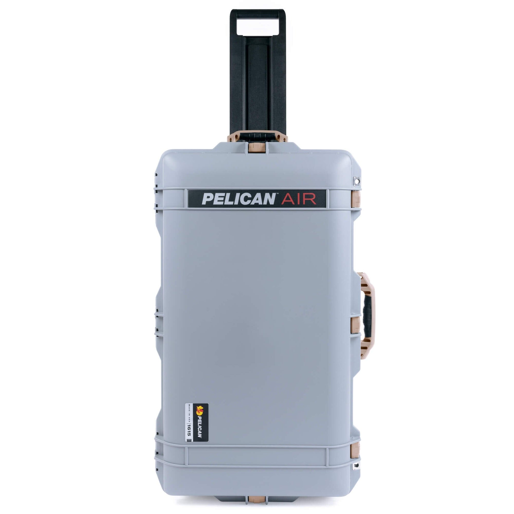 Pelican 1615 Air Case, Silver with Desert Tan Handles & Latches ColorCase