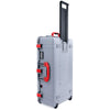Pelican 1615 Air Case, Silver with Red Handles & Latches ColorCase