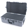 Pelican 1615 Air Case, Silver Pick & Pluck Foam with Convoluted Lid Foam ColorCase 016150-0001-180-180