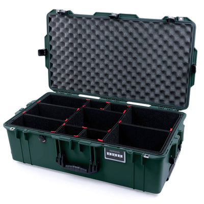 Pelican 1615 Air Case, Trekking Green with Black Handles & TSA Locking Push-Button Latches TrekPak Divider System with Convoluted Lid Foam ColorCase 016150-0020-138-L10