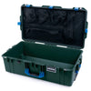 Pelican 1615 Air Case, Trekking Green with Blue Handles & Latches Mesh Lid Organizer Only ColorCase 016150-0100-138-120
