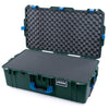Pelican 1615 Air Case, Trekking Green with Blue Handles & Latches Pick & Pluck Foam with Convoluted Lid Foam ColorCase 016150-0001-138-120