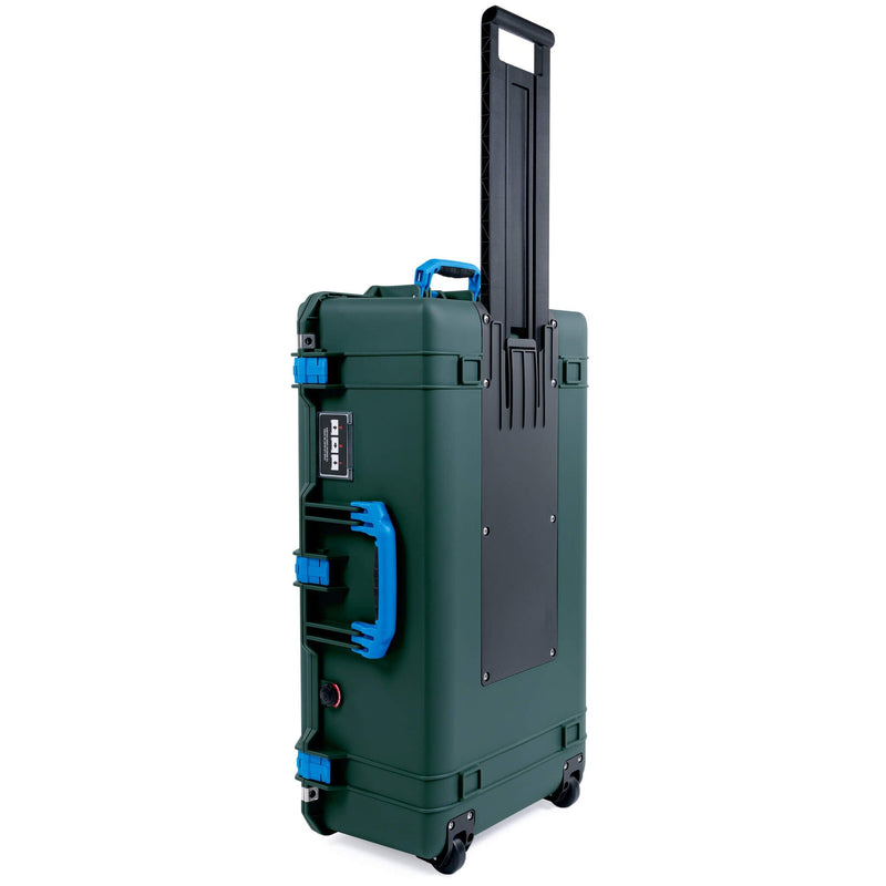 Pelican 1615 Air Case, Trekking Green with Blue Handles & Latches ColorCase 