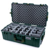 Pelican 1615 Air Case, Trekking Green with OD Green Handles & Latches Gray Padded Microfiber Dividers with Convoluted Lid Foam ColorCase 016150-0070-138-130