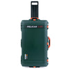 Pelican 1615 Air Case, Trekking Green with Orange Handles & Push-Button Latches ColorCase