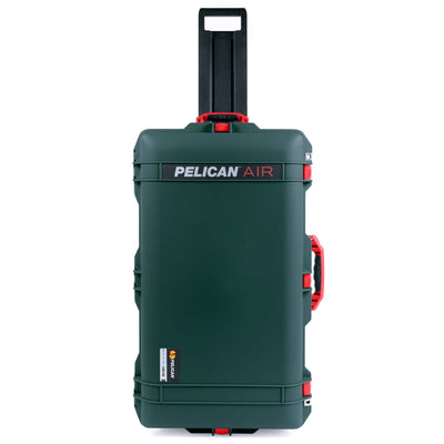 Pelican 1615 Air Case, Trekking Green with Red Handles & Latches ColorCase