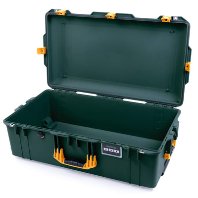 Pelican 1615 Air Case, Trekking Green with Yellow Handles & Push-Button Latches None (Case Only) ColorCase 016150-0000-138-240