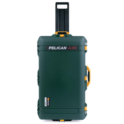 Pelican 1615 Air Case, Trekking Green with Yellow Handles & Push-Button Latches ColorCase