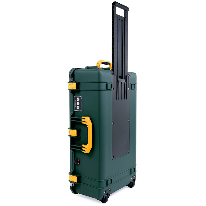 Pelican 1615 Air Case, Trekking Green with Yellow Handles & Push-Button Latches ColorCase 