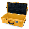 Pelican 1615 Air Case, Yellow with Black Handles & Latches Mesh Lid Organizer Only ColorCase 016150-0100-240-110