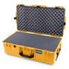 Pelican 1615 Air Case, Yellow with Black Handles & Latches Pick & Pluck Foam with Convolute Lid Foam ColorCase 016150-0001-240-110