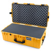 Pelican 1615 Air Case, Yellow, TSA Locking Latches Pick & Pluck Foam with Convoluted Lid Foam ColorCase 016150-0001-240-L10