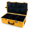 Pelican 1615 Air Case, Yellow, TSA Locking Latches TrekPak Divider System with Mesh Lid Organizer ColorCase 016150-0120-240-L10