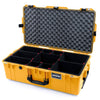 Pelican 1615 Air Case, Yellow, TSA Locking Latches TrekPak Divider System with Convoluted Lid Foam ColorCase 016150-0020-240-L10