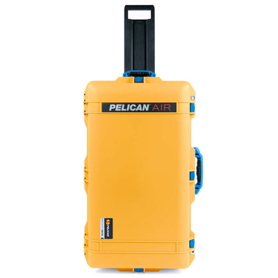 Pelican 1615 Air Case, Yellow with Blue Handles & Latches ColorCase